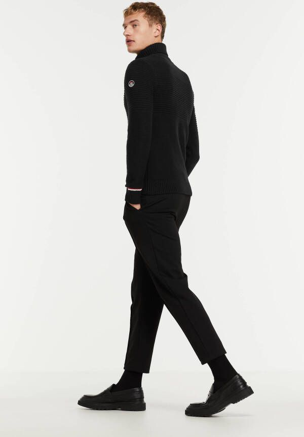JACK & JONES PREMIUM coltrui JPRBLASTYLE met wol en zijstreep black