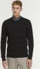 Kronstadt Hannes Fitted Body Sweatshirt ronde hals zwart, Effen online kopen