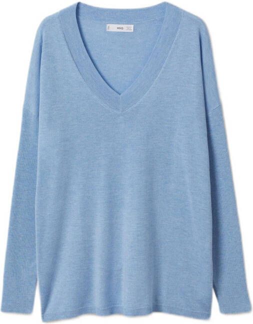 Mango Lombia fijngebreide pullover met V hals