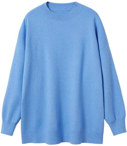 Mango Lotus oversized fijngebreide trui met pofmouw