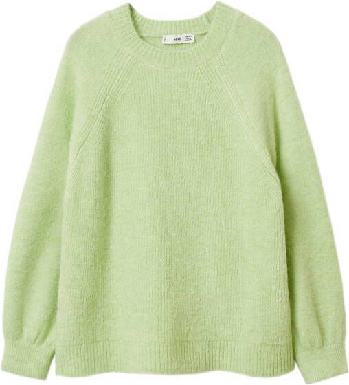 Mango Blosom grofgebreide trui met ronde hals