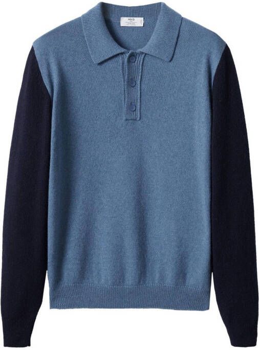 Mango Lotusp I fijngebreide trui in kasjmierblend met polokraag