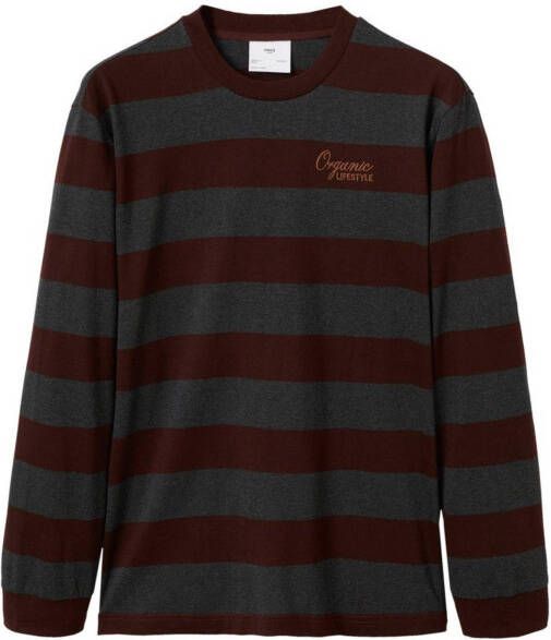 mango man Gestreept T shirt met lange mouwen