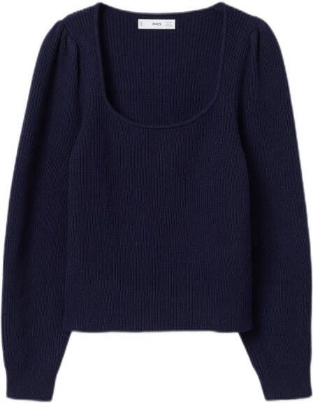 Mango Alexa grofgebreide trui met pofmouw