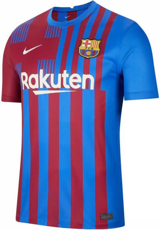 Nike FC Barcelona 2021/22 Stadium Thuis Voetbalshirt voor heren Blauw