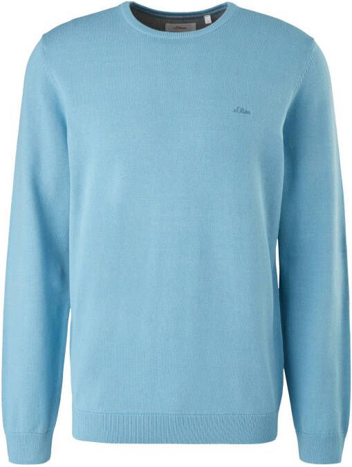 s.Oliver fijngebreide pullover turquoise