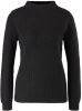 S.Oliver ribgebreide trui met katoen zwart online kopen