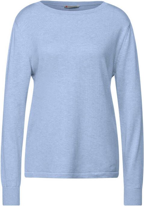 Street One fijngebreide trui lichtblauw