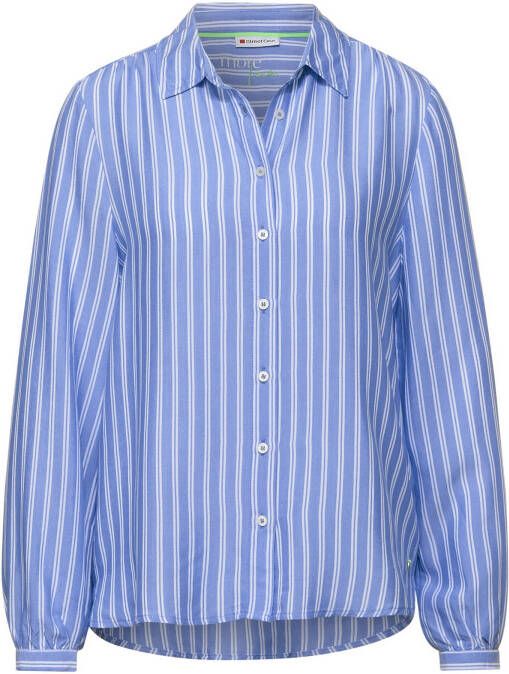 Street One gestreepte blouse blauw/wit