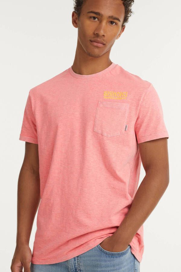 Superdry gemêleerd T shirt LA BEACH fluro pink pastel