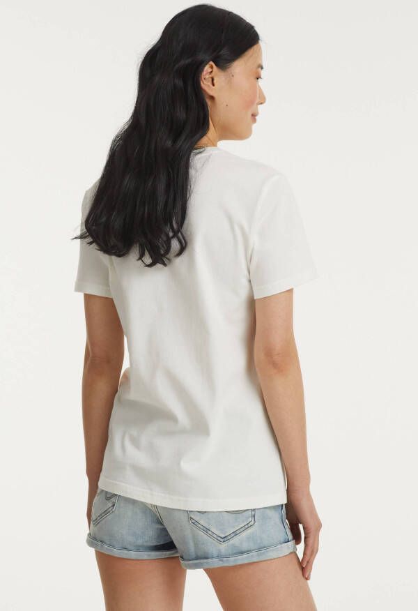 Superdry T shirt met tekst wit