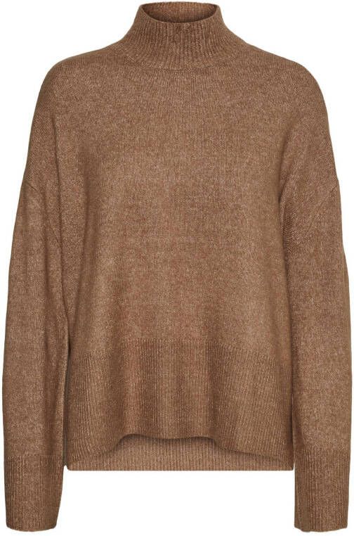 VERO MODA gebreide trui VMWIND bruin