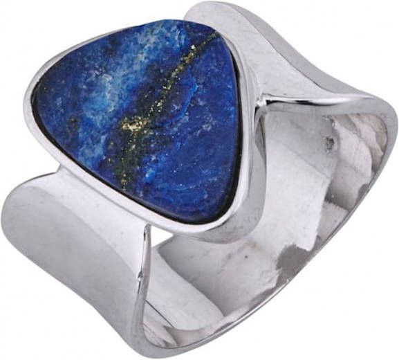 WENZ Damesring met lapis lazuli Zilverkleur
