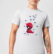 Marvel Deadpool Cartoon Knockout T-Shirt Grijs XXL Grijs